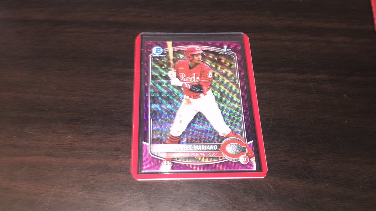 ミント様のBOWMAN hobbyのGB品が返ってきました！今回はCINとATLです😌
まずはCINスポットの戦利品！
最近やたら縁のあるC.BURNS君のAUTO、1stじゃないから価値はそれほどですが、やはり面子が素晴らしいので嬉しい😌HTA MOJOリフAUTO150シリを持ってますのでダブりになりますがBURNSなら全然O.K👍