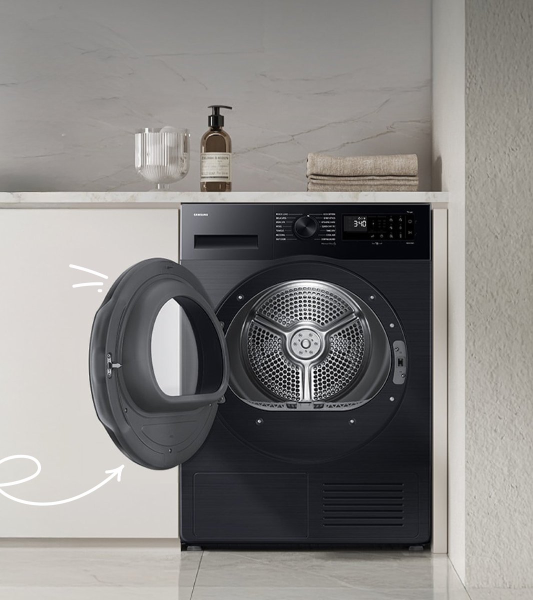 Paremalt poolt või vasakult? Pole oluline! BESPOKE kuivati ustel saab avamissuunda vahetada. Loodud sinu mugavuseks! 😉 

Rohkem infot: bit.ly/43SEyTF