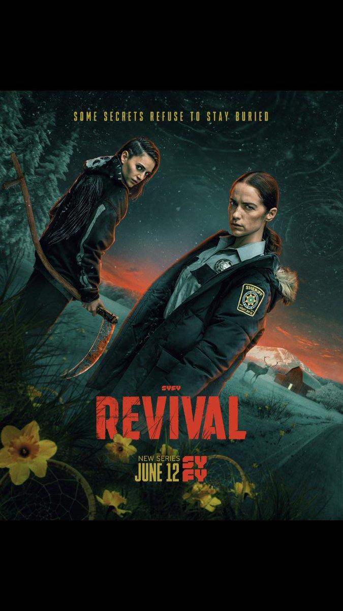 JimChadeech's tweet image. Check out Revival tv series June12 on SyFy 🇺🇸and Crave CTV Sci-fi 🇨🇦 Was lucky enough to be involved