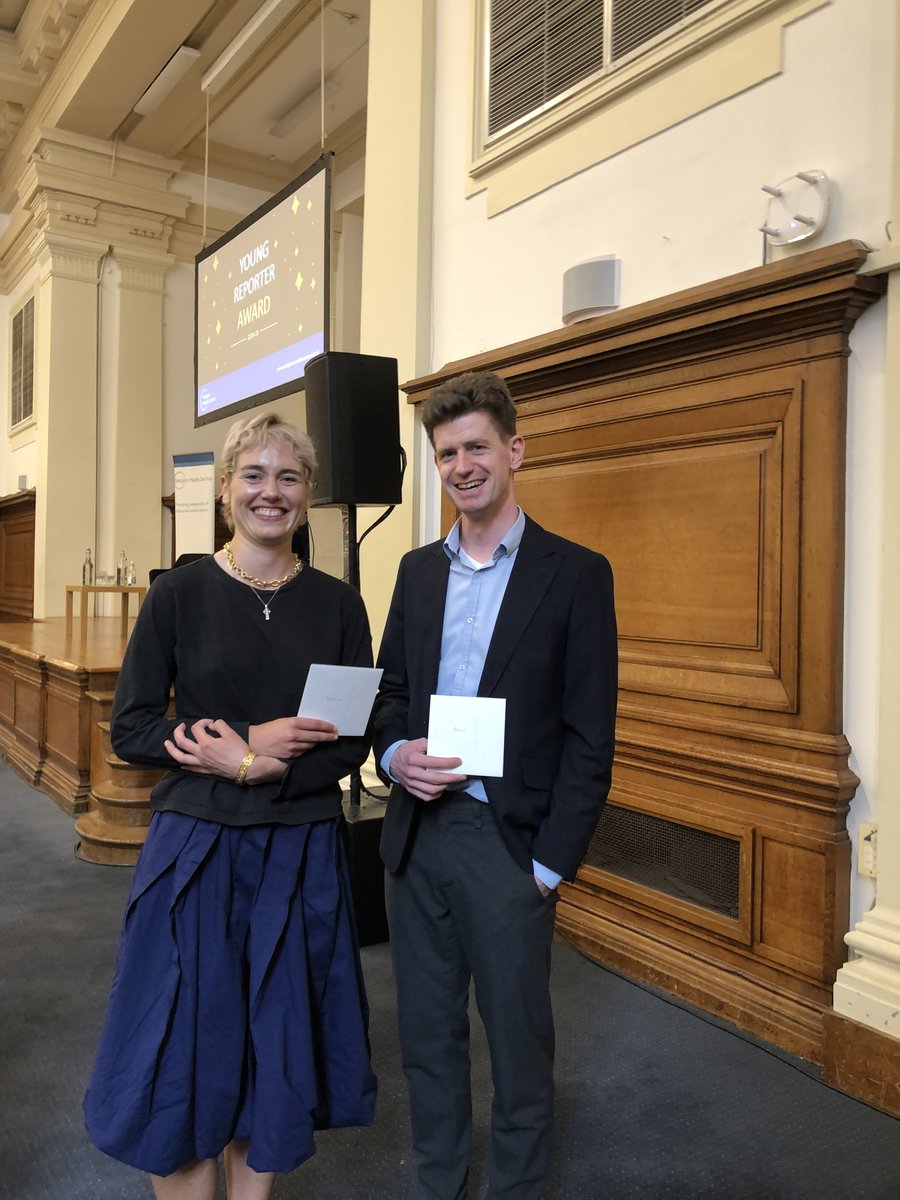 The <a href="/RelMedCentre/">Religion Media Centre</a> Young Journalists Community Reporting Awards have been announced!✍️

Congratulations to <a href="/PhrancisMartin/">Francis Martin</a> and Lamorna Ash, who has shown excellent knowledge and skill in reporting communities and religious life #RMCFestival