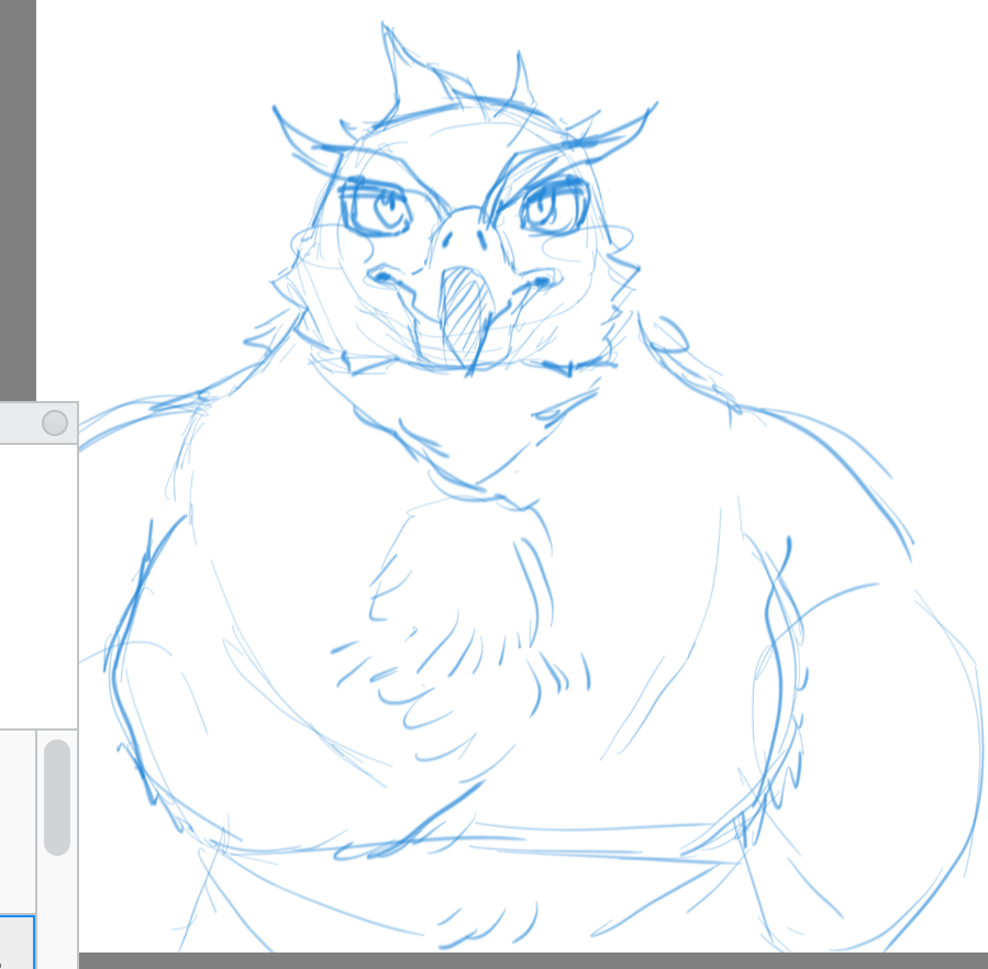 cute falcon doodle
