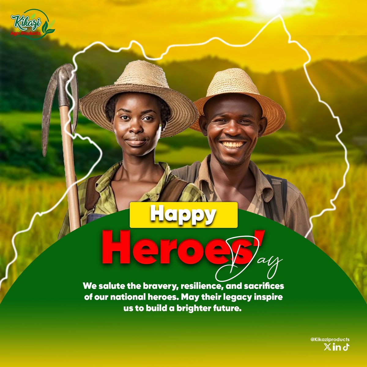 Happy Heroes' Day!
To our amazing customers, THANK YOU for choosing <a href="/KikaziProducts/">KIKAZI PRODUCTS 🇺🇬</a>  Millet Flour!
Your loyalty fuels our passion for quality &amp; innovation. We're honored to serve you! 🙏🏽
#KikaziProducts 
#ReFuelYourDay