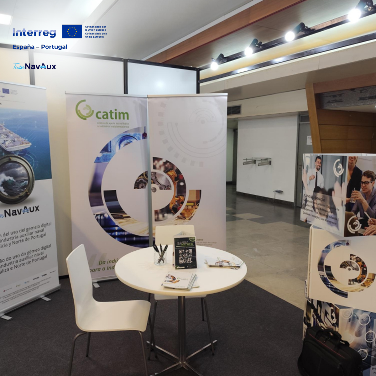 Ibercisa's tweet photo. Resumo da apresentação do projeto #TwinNavAux, cofinanciado pela UE no Programa Interreg VI-A Espanha-Portugal (#poctep) 2021-2027, na 20.ª EMAF - Feira Internacional de máquinas, equipamentos e serviços para a indústria.

➡️ Mais info: https://t.co/XyyDsWoIn7 https://t.co/HbauNy0sKj