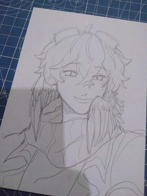 Aku udh gambar dan aku baru liat ternyata dia udh ngasih referensi pose 🧍
Well I guess I'm keeping this one cuz I really like the sketch ,😭 