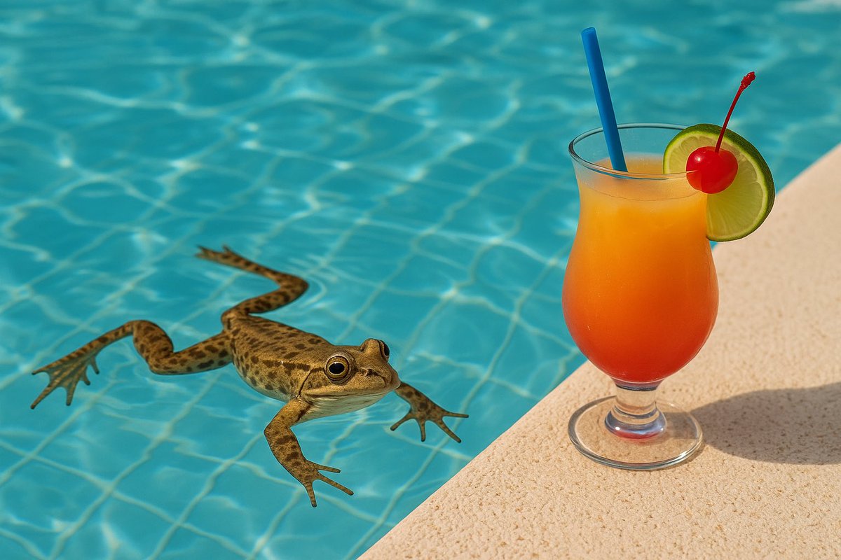 caroocarooo09's tweet photo. Late morning everyone !
Enjoying the pool today !
@LotusianTurtle #WXPI https://t.co/7wfU0QtDnn