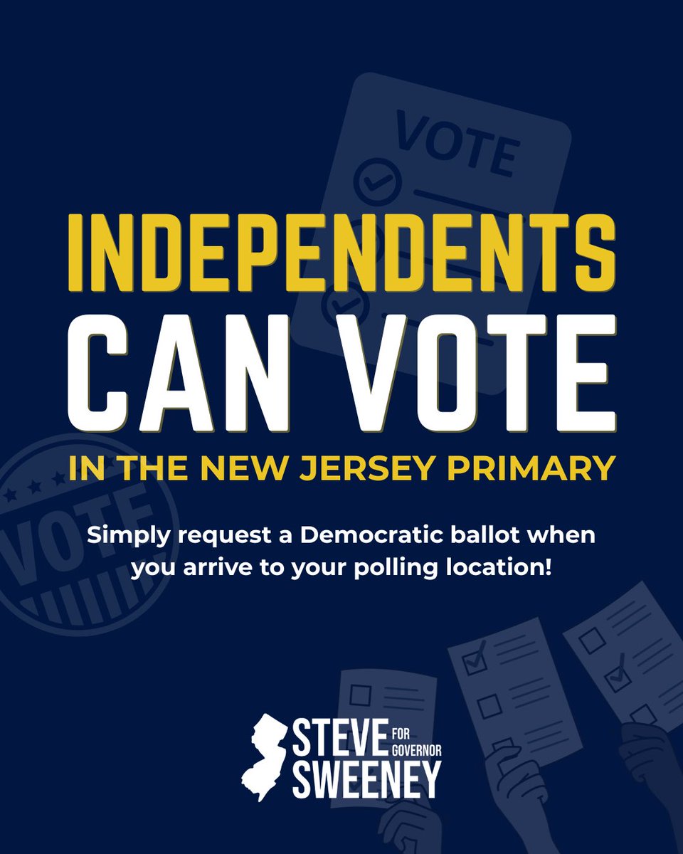If you are an unaffiliated voter you CAN VOTE in the New Jersey primary. 

Just show up at your regular polling place and ask to vote in the Democratic Primary — it's that easy.
