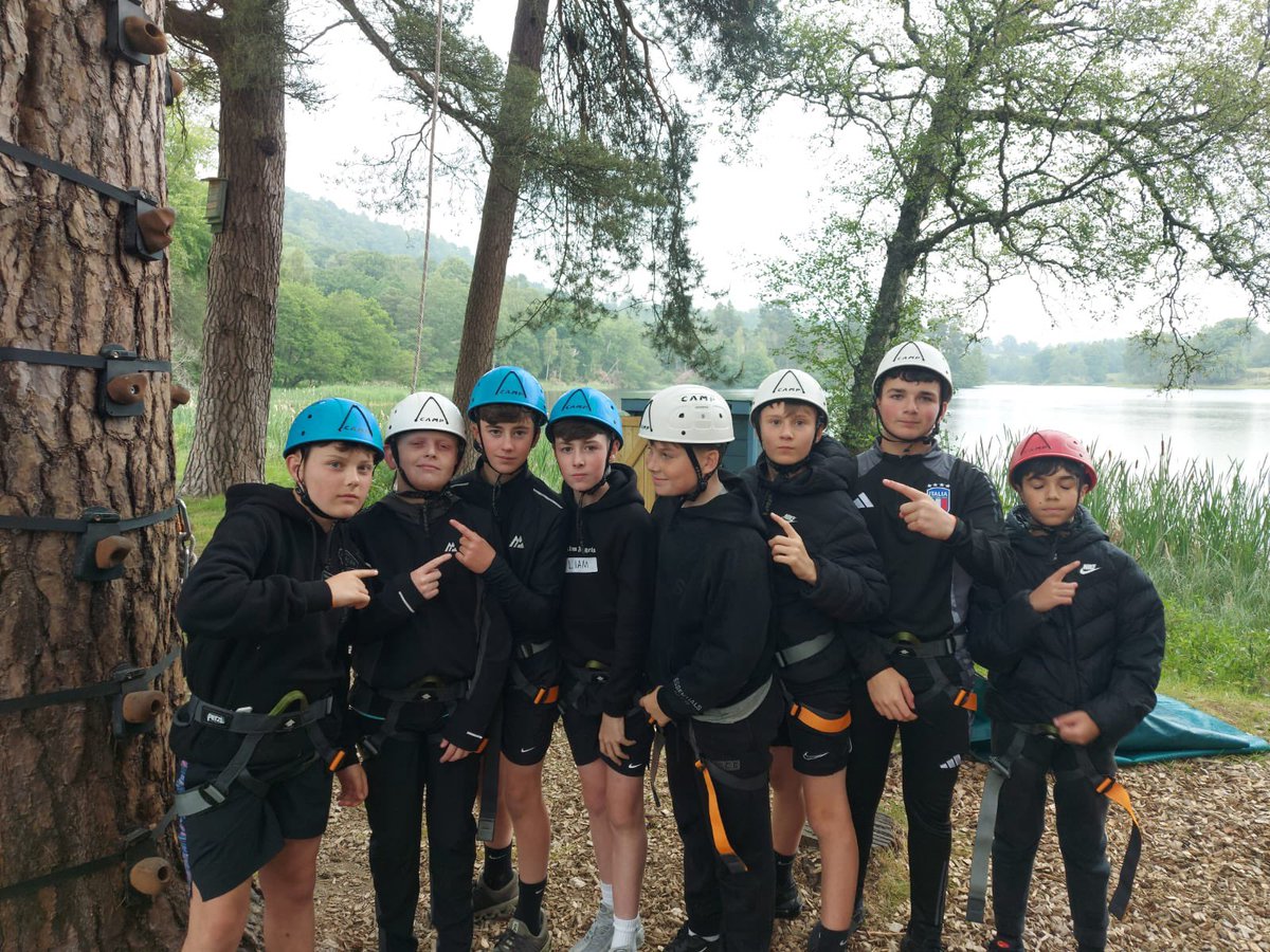 We have arrived at Gen Hope! First activity is in full swing - Tree Climbing !