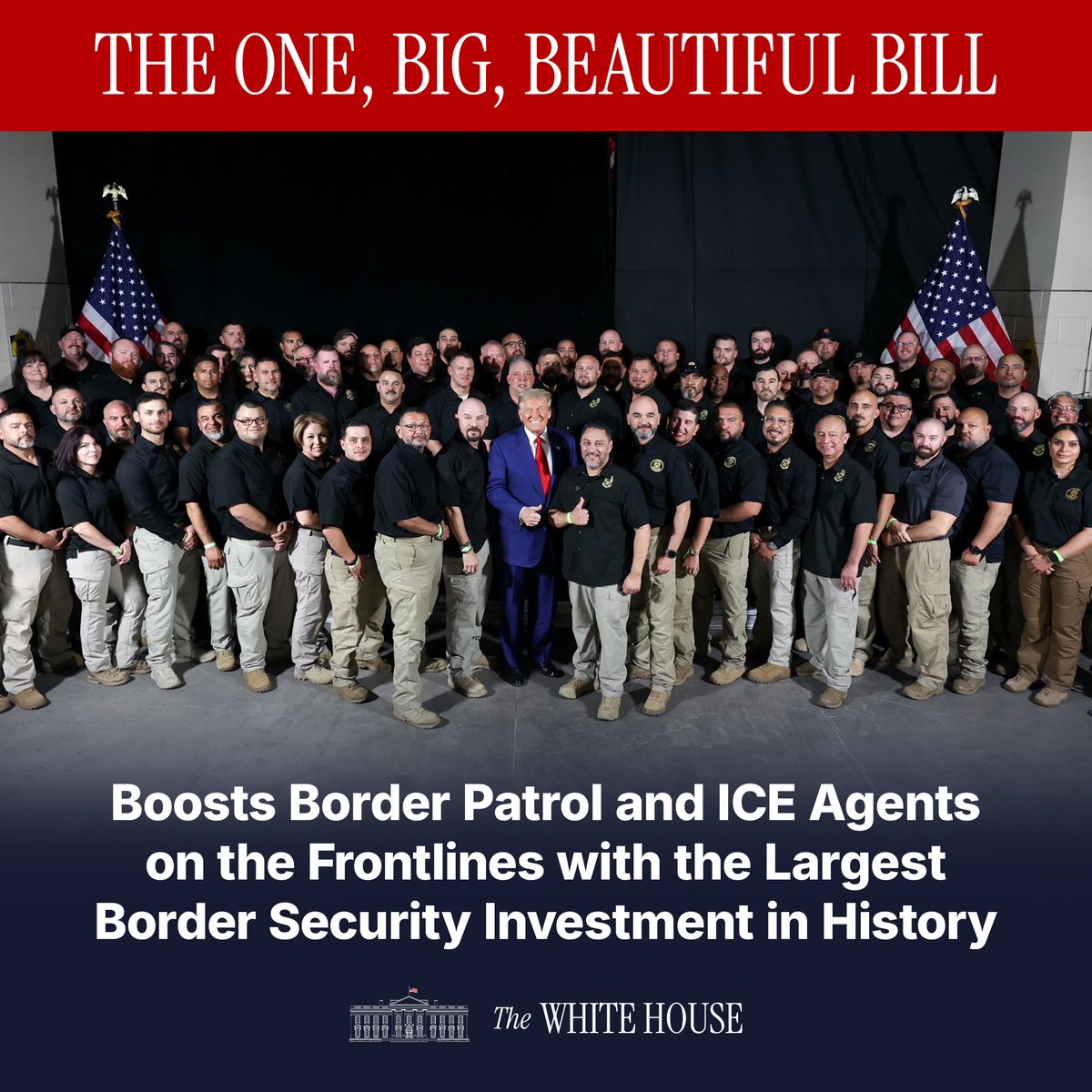The riots in Los Angeles only further support the need to pass the One, Big, Beautiful Bill, supercharging Border Patrol &amp; ICE agents to secure our frontlines NOW!