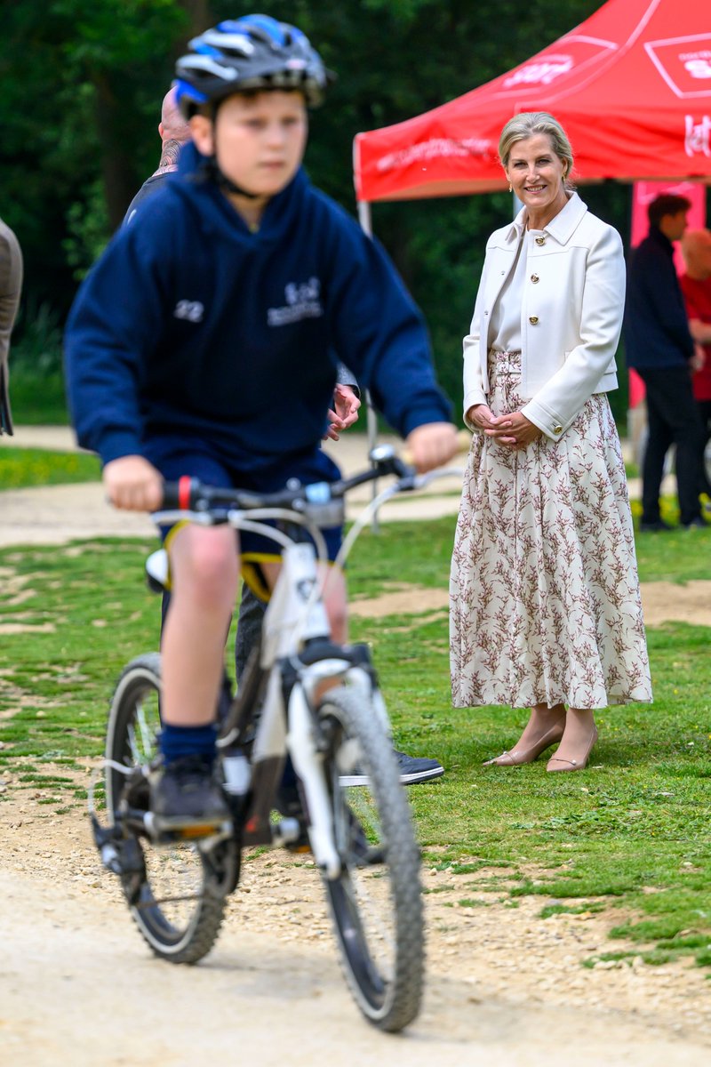 The  Duchess of Edinburgh opens Northampton Mountain Bike Park #cycling #britishcycling #royal #mountainbike
