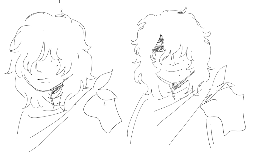 I drew this before c 3+4 came out but wasn't happy with it, but I still like this kris smile and I feel like the emotion changed somehow......