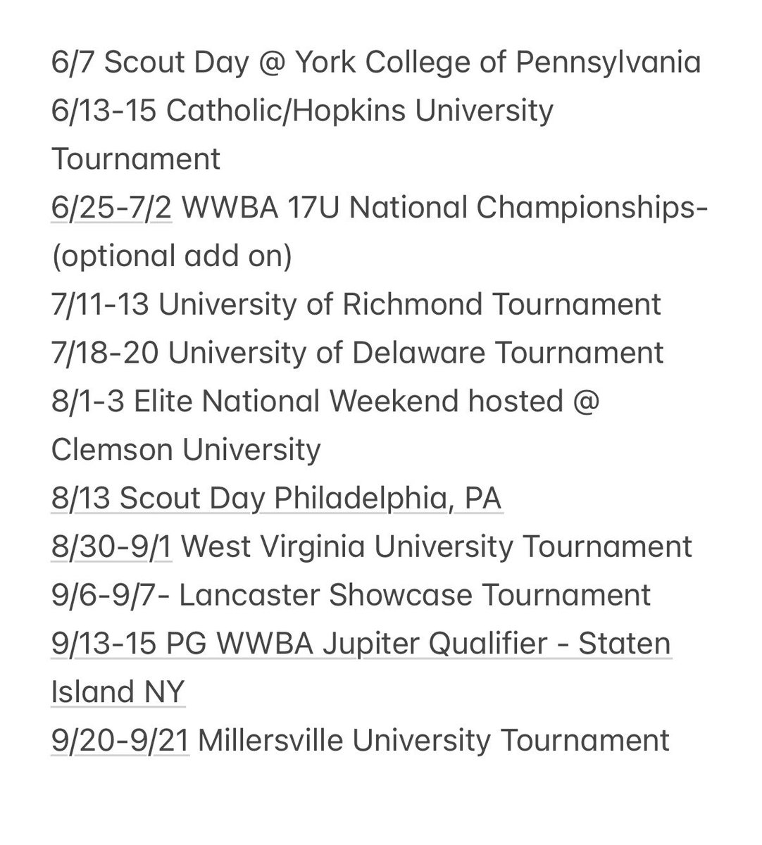 Super excited for this upcoming summer! Ready to get to work and ready to compete! <a href="/elite_national2/">Elite National</a> #uncommitted