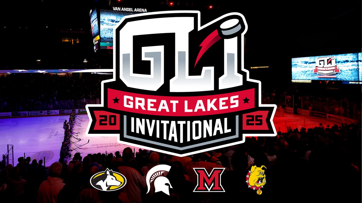 Michigan Tech Hockey (@mtuhky) on Twitter photo The 59th annual GLI will take place on Dec 28-29 at <a href="/VanAndelArena/">Van Andel Arena</a>.
Semi 1 <a href="/MiamiOH_Hockey/">Miami Hockey</a> vs. <a href="/mtuhky/">Michigan Tech Hockey</a>
Semi 2 <a href="/FerrisHockey/">Ferris State Hockey</a> vs. <a href="/MSU_Hockey/">Michigan State Hockey</a>
📝 michigantechhuskies.com/news/2025/6/9/… The 59th annual GLI will take place on Dec 28-29 at <a href="/VanAndelArena/">Van Andel Arena</a>.
Semi 1 <a href="/MiamiOH_Hockey/">Miami Hockey</a> vs. <a href="/mtuhky/">Michigan Tech Hockey</a>
Semi 2 <a href="/FerrisHockey/">Ferris State Hockey</a> vs. <a href="/MSU_Hockey/">Michigan State Hockey</a>
📝 michigantechhuskies.com/news/2025/6/9/…