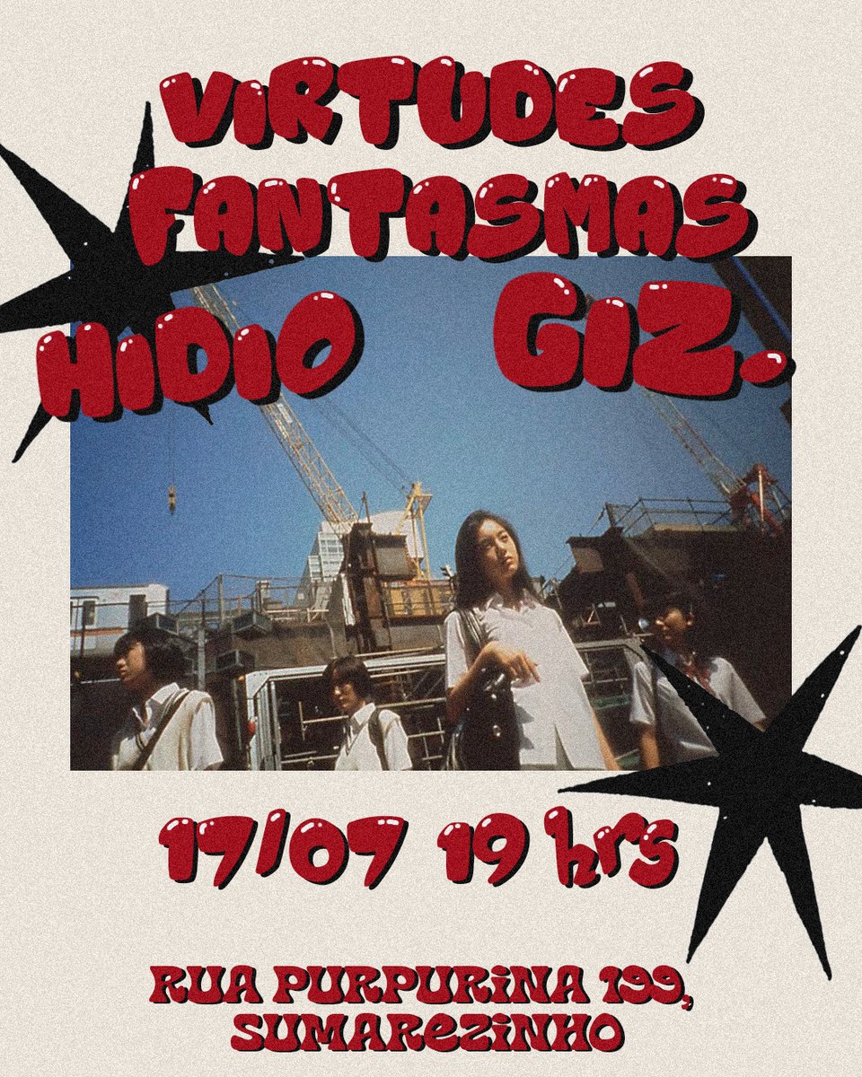 virtudefantasma's tweet image. 👻Após 8 meses de hiato a Virtudes Fantasmas está de volta aos palcos tocando seu último EP "Ciclos" na integra.
📍FFFront - R. Purpurina, 199 - Sumarezinho
🎫 Ingressos via DM no Instagram da @virtudesfantasmas
Flyer por @ecolaliadesenha