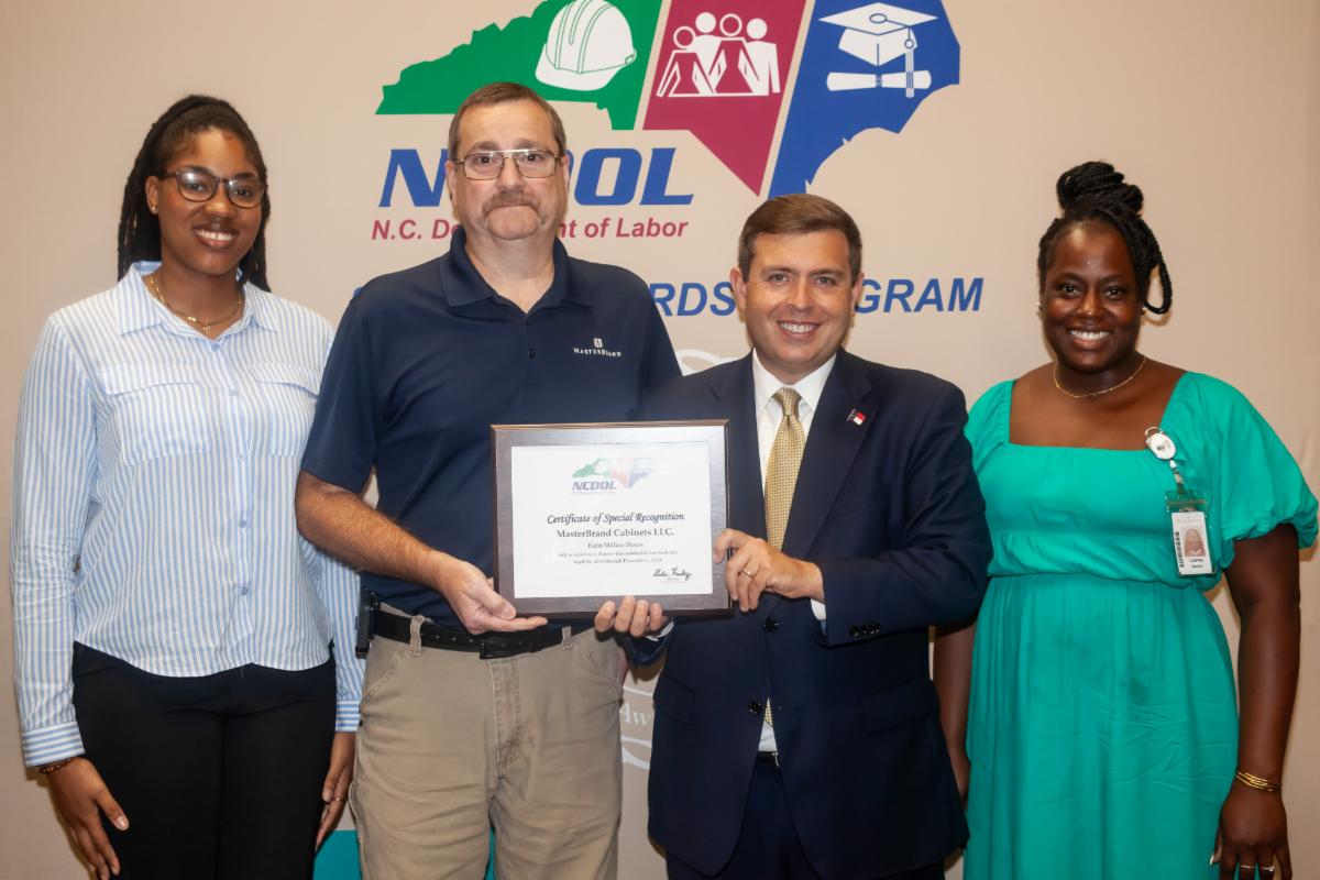 NC Department of Labor (@ncdol) on Twitter photo Recognizing Excellence in Workplace Safety – Raleigh, NC
Commissioner <a href="/LukeFarleyNC/">Luke Farley</a> had the privilege of honoring outstanding businesses and safety leaders at the Safety Awards Banquet in Raleigh.
Your commitment to workplace safety protects lives, empowers workers, and Recognizing Excellence in Workplace Safety – Raleigh, NC
Commissioner <a href="/LukeFarleyNC/">Luke Farley</a> had the privilege of honoring outstanding businesses and safety leaders at the Safety Awards Banquet in Raleigh.
Your commitment to workplace safety protects lives, empowers workers, and