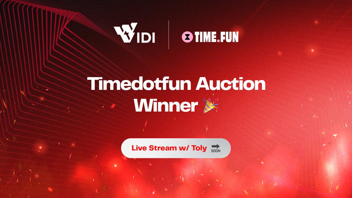We’re WIDI’t to showcase our vision, dive deep into our dApp, and get feedback from <a href="/aeyakovenko/">toly 🇺🇸</a>. 💥

Live on X soon! 🔜

Thanks for the opportunity <a href="/timedotfun/">time.fun</a>! ⏳