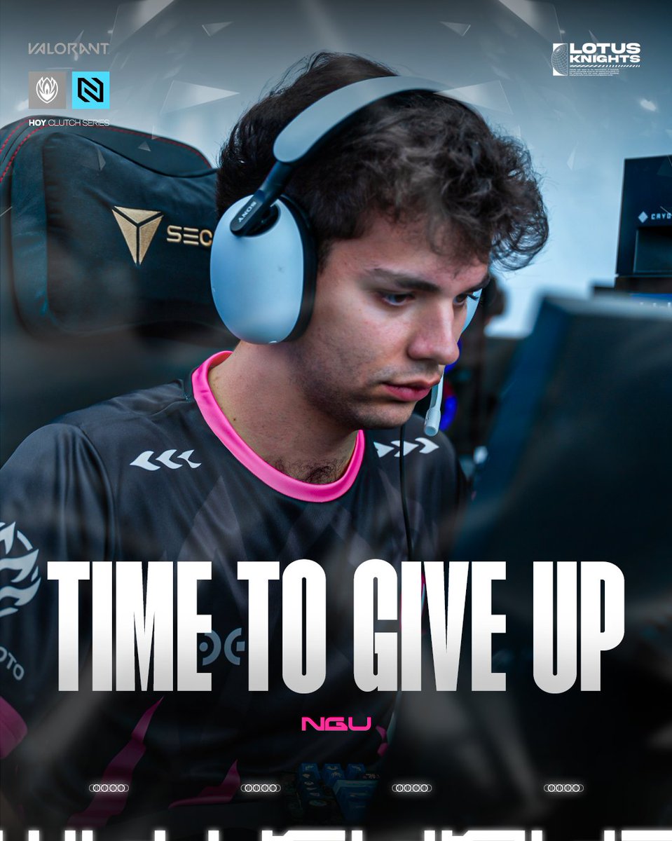 Lotus Knights: ZERO (@lotusknights) on Twitter photo Ya es hora de rendirse, ¿No "Never Give Up"? 🏆
Nos vemos a las 19:00 VS <a href="/NGU_eSports_/">NGU eSports</a>
Les demostraremos que rendirse a tiempo también es una victoria (Y mas si juegan contra nosotros) 😈
#GROWLOTUS🪷 • #RoadToLR Ya es hora de rendirse, ¿No "Never Give Up"? 🏆
Nos vemos a las 19:00 VS <a href="/NGU_eSports_/">NGU eSports</a>
Les demostraremos que rendirse a tiempo también es una victoria (Y mas si juegan contra nosotros) 😈
#GROWLOTUS🪷 • #RoadToLR