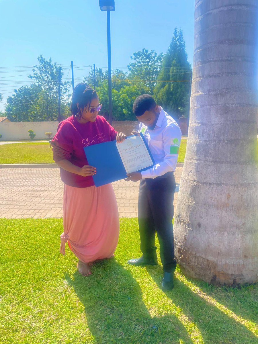 Green_Cosmos6's tweet photo. We are deeply honored to receive this Certificate of Recognition from the @usembassyzambia for our collaboration with the American Spaces Program

A special thank you goes to @VigOGrady, who has been the true beacon of progress behind our journey. https://t.co/MDemCtQXCy