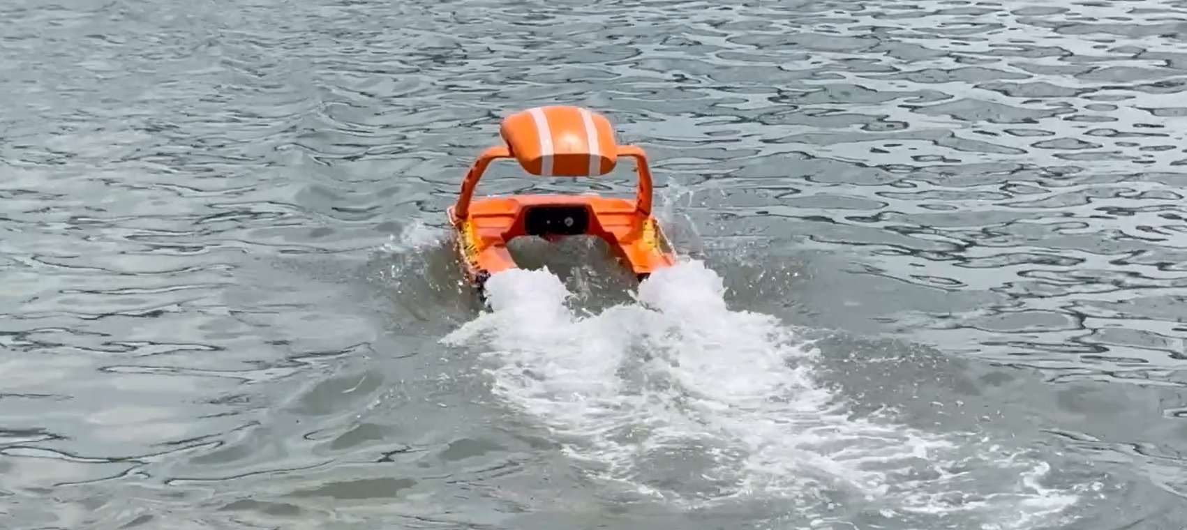Remote-Controlled Rescue Craft Deployed in Gomti River in Dwarka