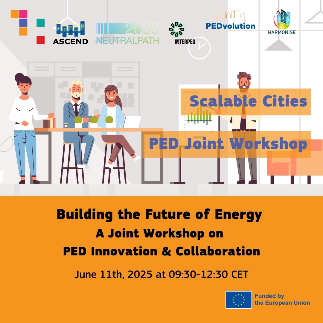📢Last chance to register!

🌍Join us on 11 June (9:30–12:30 CET) for a workshop on Positive Energy Districts

Building the Future of Energy: PED Innovation &amp; Collaboration

💥5 projects | 1 panel | Real-world solutions
🔗lnkd.in/eYUXUeTW

#PEDs #SmartCities #HorizonEU