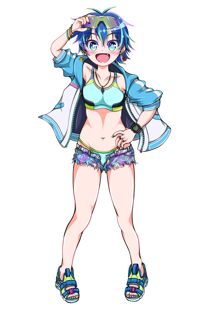 「去年立ち絵描いて、今年も描いてみたけど、全然変わらないの草。 まー1年じゃそんな」|霧生真@5/5コミティア144「E28b」のイラスト