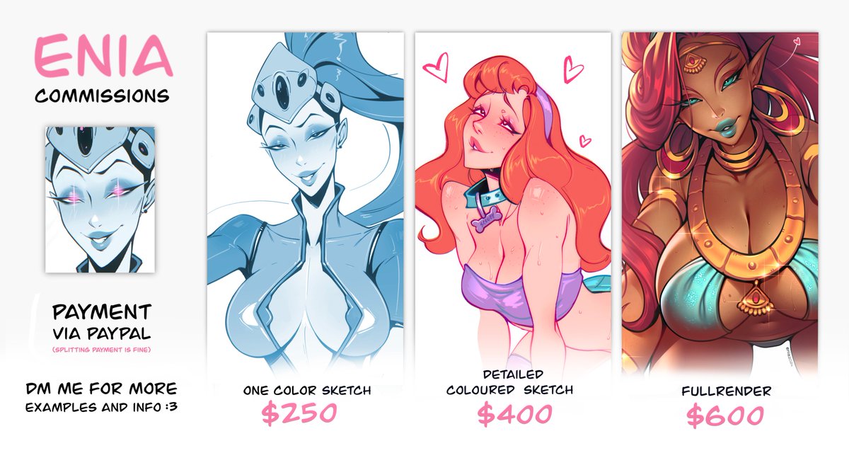 enia_sfw's tweet image. Commissions are open 🔥