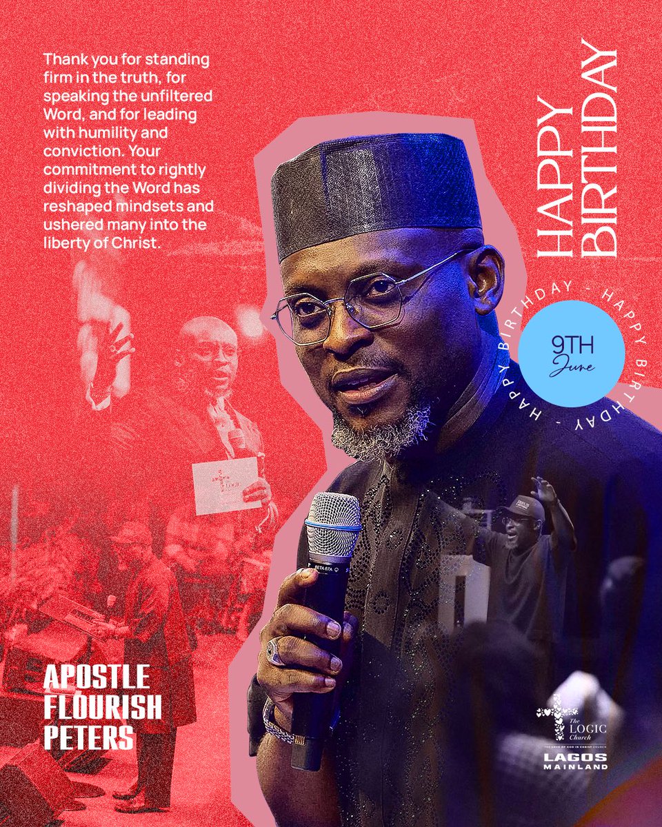 Happy Birthday Papa❤️❤️❤️❤️

Today, we celebrate not just the birth of a man, but the continual rise of a divine vessel, a voice to this generation, a beacon of truth, and a relentless preacher of the Gospel of Grace.