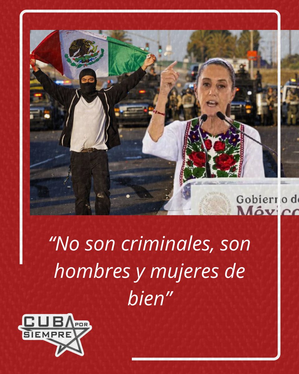 ℂ𝕌𝔹𝔸 ℙ𝕆ℝ 𝕊𝕀𝔼𝕄ℙℝ𝔼 (@cubaporsiempre_) on Twitter photo Las calles de California, desde Los Ángeles hasta San Diego, han resonado con las voces de miles de migrantes mexicanos, quienes protestan contra las políticas antiinmigrantes del segundo mandato de Trump.
¿Qué está sucediendo en California? ver articulo
micubaporsiempre.wordpress.com/2025/06/09/cal… Las calles de California, desde Los Ángeles hasta San Diego, han resonado con las voces de miles de migrantes mexicanos, quienes protestan contra las políticas antiinmigrantes del segundo mandato de Trump.
¿Qué está sucediendo en California? ver articulo
micubaporsiempre.wordpress.com/2025/06/09/cal…