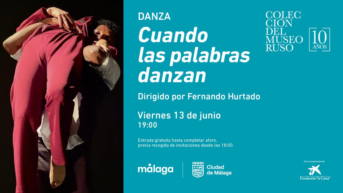 Este viernes te invitamos a 'Cuando las palabras danzan' 🩰, una pieza dirigida por Fernando Hurtado que parte del gesto como lenguaje esencial.
🕖 19:00 
🆓 Entrada gratuita (recogida de entradas desde las 18:00, hasta completar aforo)
+INFO👇
f.mtr.cool/lflfhpwjwe