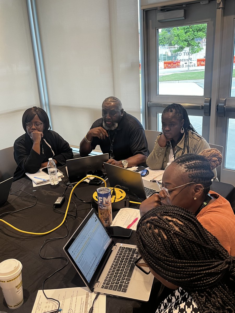 ConyersMiddle's tweet image. RCPS Cabinet members, school leaders and instructional coaches are hard at work during today&apos;s collaborative planning session to develop school goals, priorities, and interventions. Putting in the work now to meet achievement and growth goals for a successful new school year!