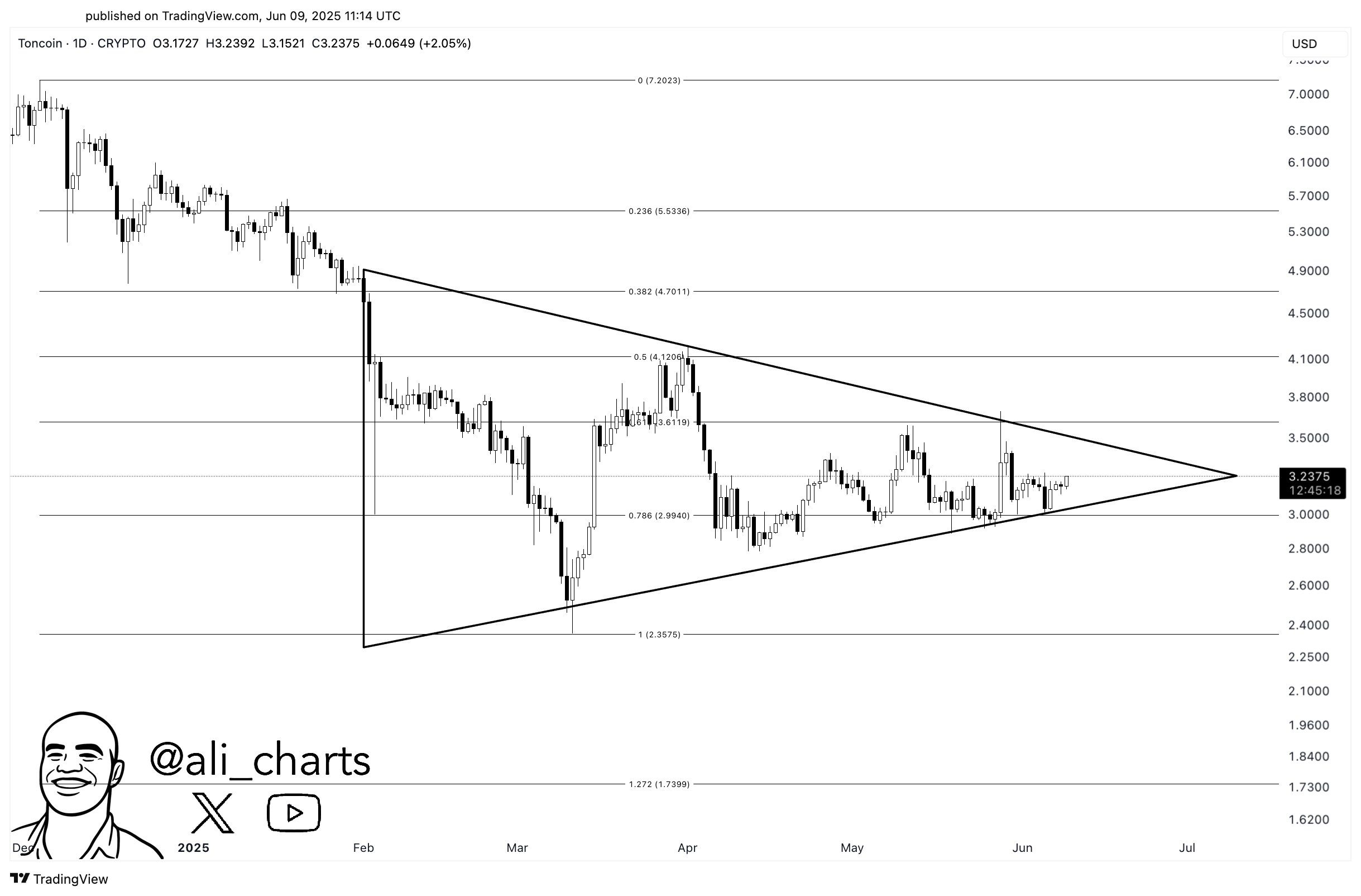 Toncoin Triangle