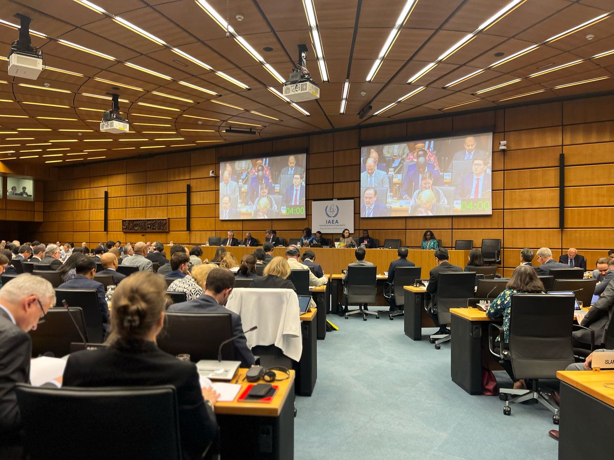 G-77 Vienna Chapter (@g77_vienna) on Twitter photo The #IAEA June Board of Governors opens today. H.E. Amb.<a href="/MMakoloo/">Maurice Makoloo</a> on behalf of #G77 & China delivered statements on the Annual Report of 2024 and on Technical Cooperation. Swipe to know more, and click on the link to read the full statements.
👉tinyurl.com/IAEAJUNEBOG The #IAEA June Board of Governors opens today. H.E. Amb.<a href="/MMakoloo/">Maurice Makoloo</a> on behalf of #G77 & China delivered statements on the Annual Report of 2024 and on Technical Cooperation. Swipe to know more, and click on the link to read the full statements.
👉tinyurl.com/IAEAJUNEBOG