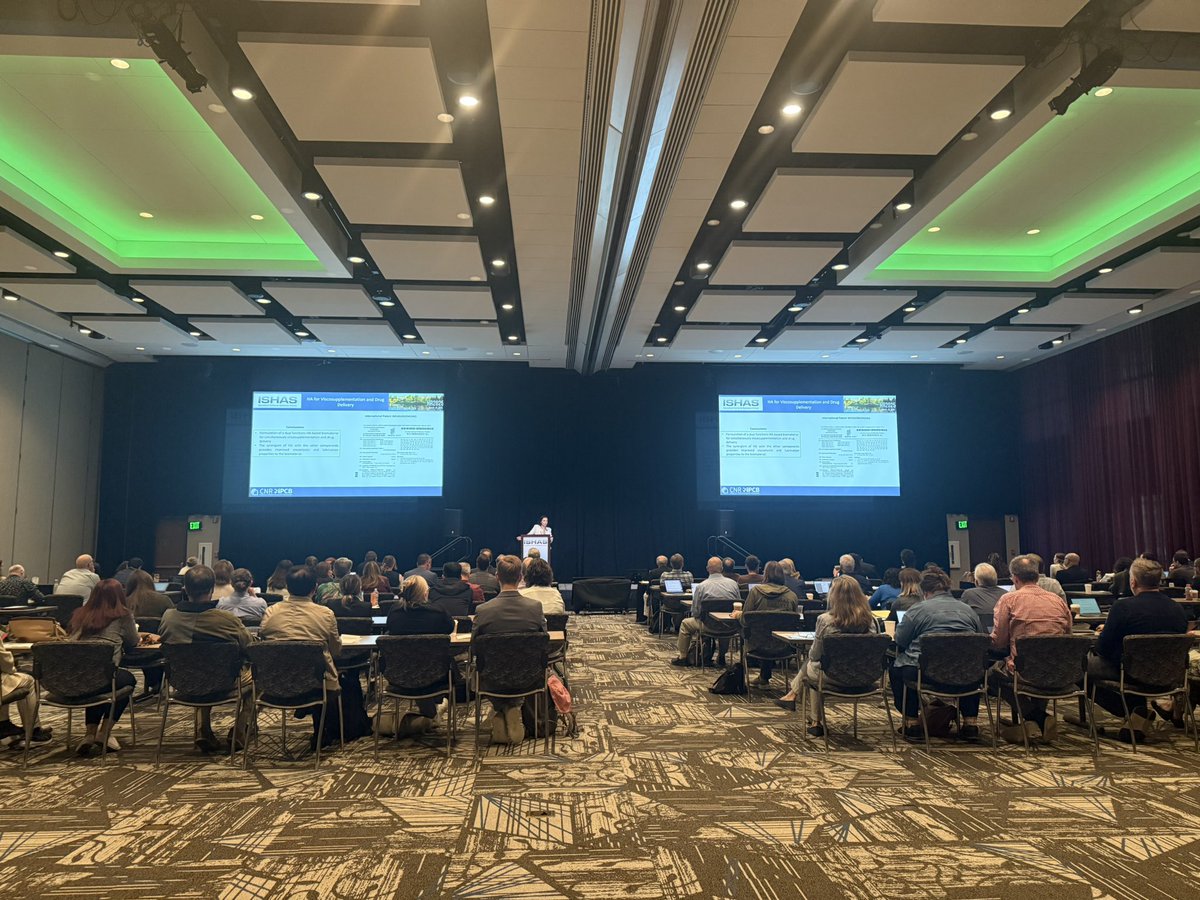 ISHAS_org's tweet image. Session 1 HA2025 is well underway with talk from Susi Borzacchiello on HA biomaterials