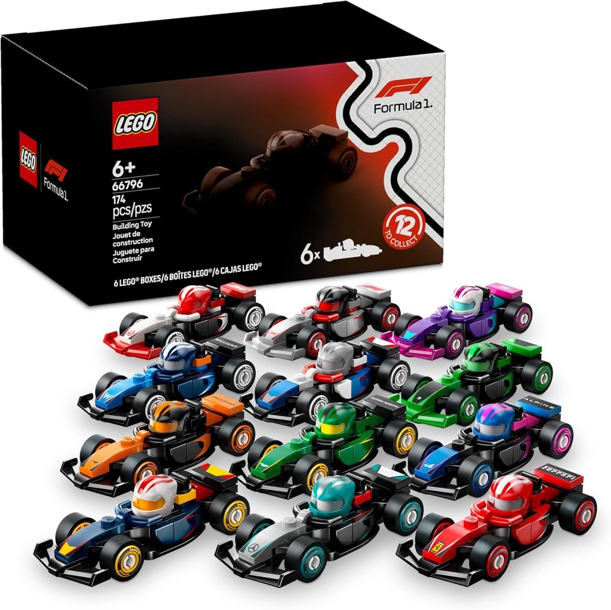 LEGO F1 Collectible Race Cars, 6-Pack

amzn.to/3SKpfay #ad
