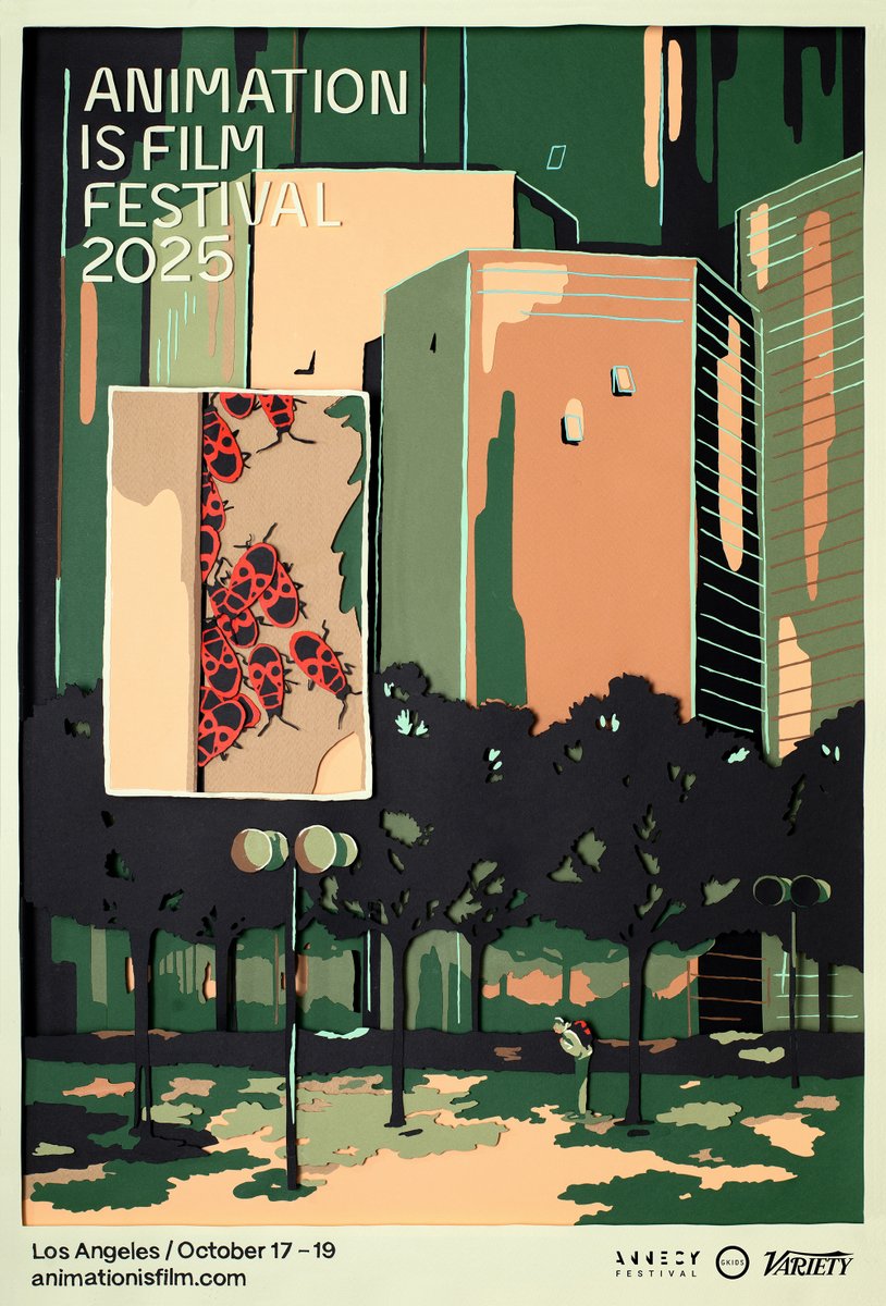 Animation Is Film (@animationisfilm) on Twitter photo Animation Is Film Festival will return to Los Angeles on October 17 - 19! 🎨
This year's poster is designed by Camille Authouart, whose short film, "La Grande Arche", screened at AIF 2023.
Check out AnimationIsFilm.com for more information. Animation Is Film Festival will return to Los Angeles on October 17 - 19! 🎨
This year's poster is designed by Camille Authouart, whose short film, "La Grande Arche", screened at AIF 2023.
Check out AnimationIsFilm.com for more information.