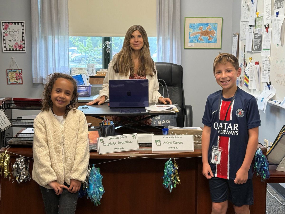 “Principals 👨 👩🏼 🖥️ for the day”as we kickoff this Monday! We hope they are up for the days’ adventures! Have a good day, Ms. B and Mr. C! #HTPSTalentTeams