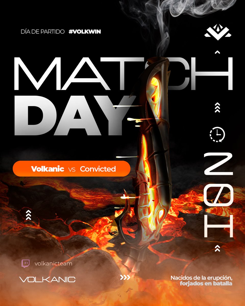 VOLKANIC (@volkanicteam) on Twitter photo 🌋 DIA DE PARTIDO | <a href="/TormentaVALes/">Circuito Tormenta | VALORANT</a> 🌋
HOY JUGAMOS SEMIS DE LA CLUTCH.
🆚 <a href="/Convictedteam/">Convicted Team</a>
⏰ 20:00 🇪🇸
⏰ 19:00 🇮🇨
🟣 (link en respuestas)
#VOLKWIN🌋 🌋 DIA DE PARTIDO | <a href="/TormentaVALes/">Circuito Tormenta | VALORANT</a> 🌋
HOY JUGAMOS SEMIS DE LA CLUTCH.
🆚 <a href="/Convictedteam/">Convicted Team</a>
⏰ 20:00 🇪🇸
⏰ 19:00 🇮🇨
🟣 (link en respuestas)
#VOLKWIN🌋