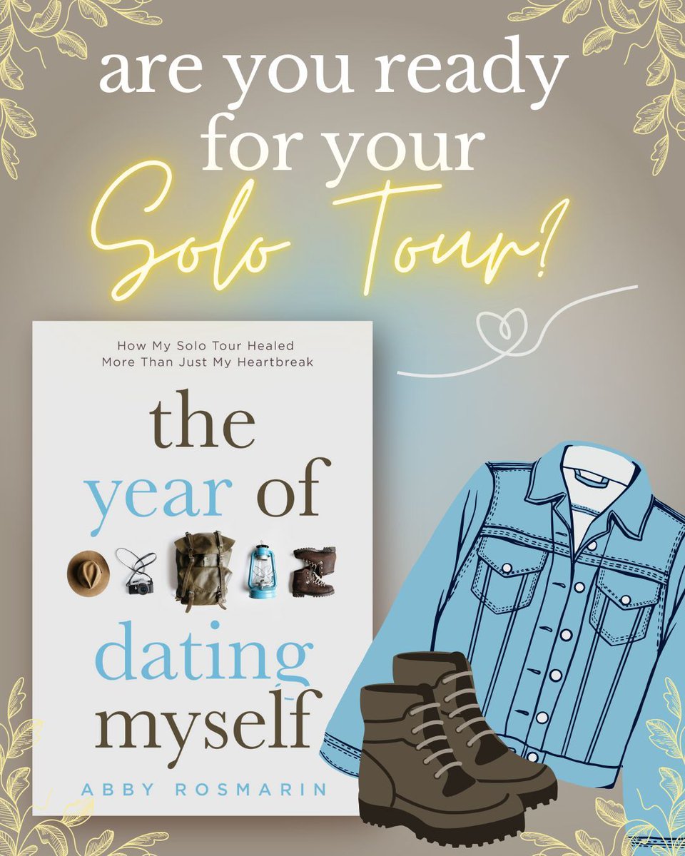 Grab your hiking boots and join <a href="/thatabbyrose/">Abby Rosmarin</a> on an unforgettable Solo Tour starting on 7/8 through her brand new book "The Year of Dating Myself." This #MustRead that will leave you feeling empowered and ready to start your own self-healing journey!

PRE ORDER LINK IN BIO!