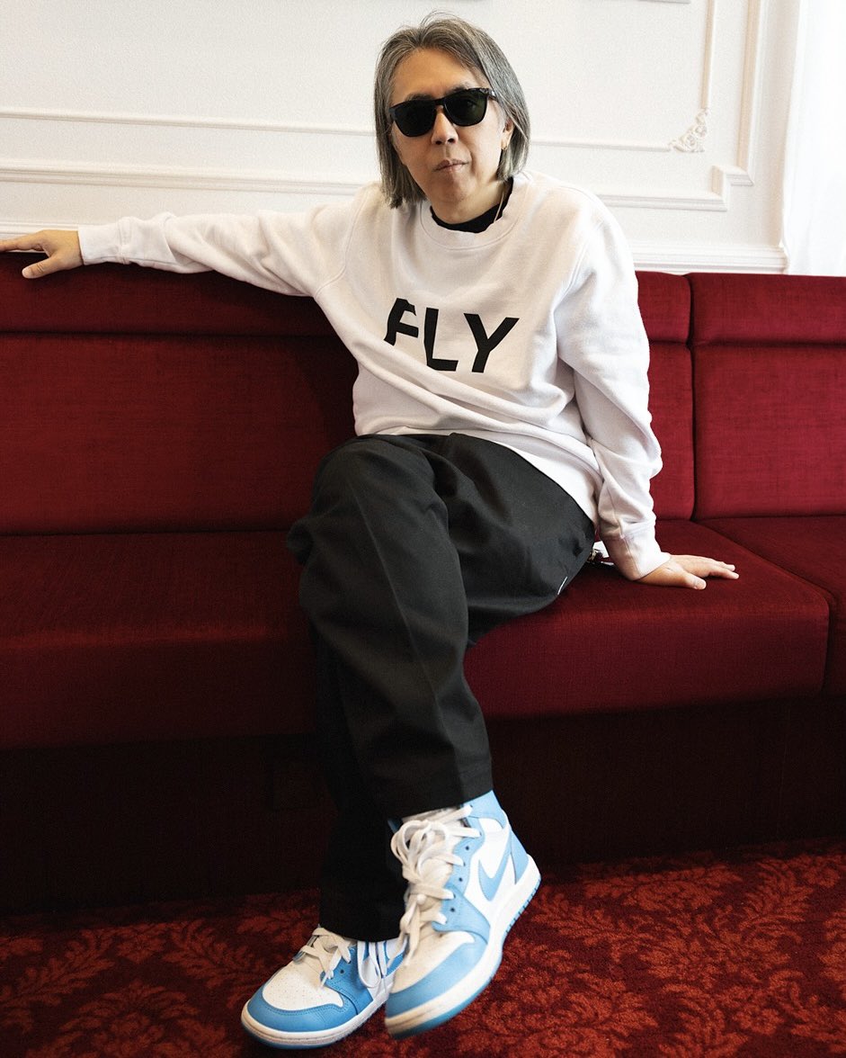 Hiroshi Fujiwara Spotted Wearing the Air Jordan 1 High 85 UNC