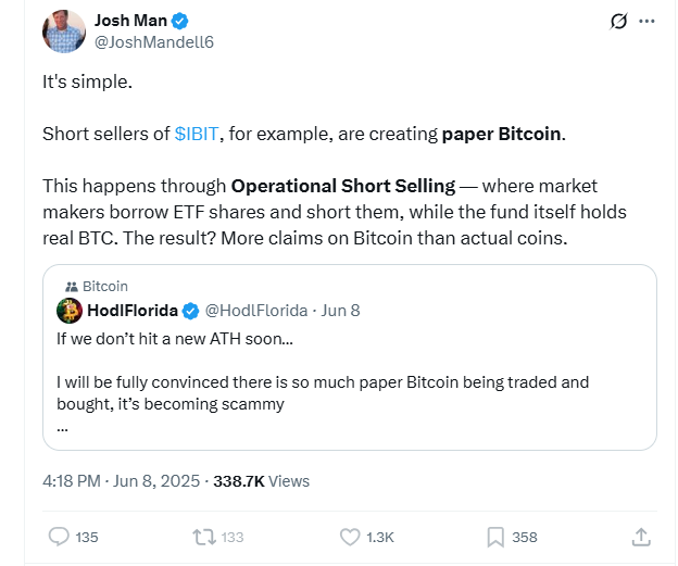 6_Figure_Invest's tweet image. When you see the word "paper" in sentences like this, set the credibility of the author to zero.