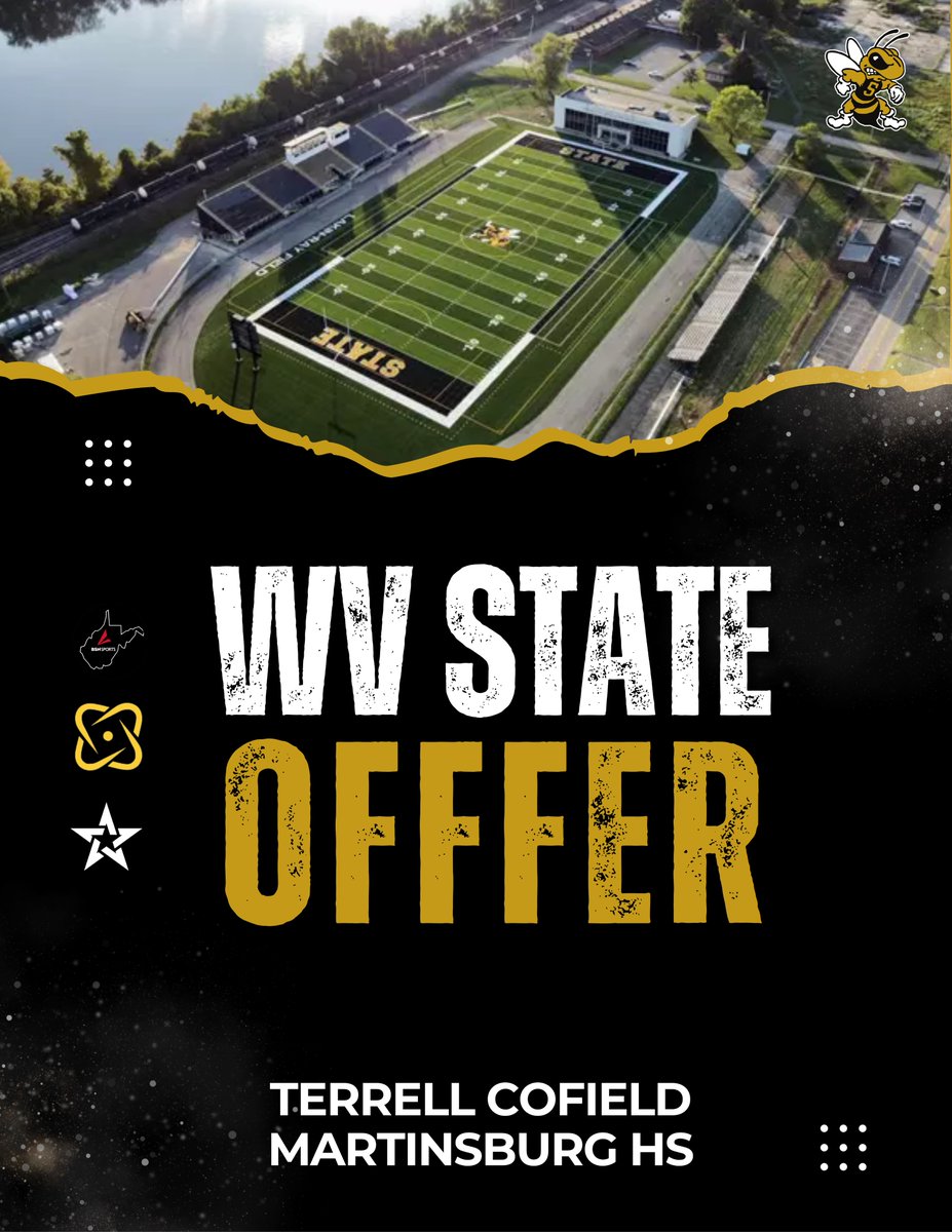 Coalfields & Co. (@coalfieldsco) on Twitter photo '26 Martinsburg RB/LB Terrell Cofield (<a href="/cantstopfive/">Terrell cofield</a>) reportedly received an offer from West Virginia State! #wvprepfb '26 Martinsburg RB/LB Terrell Cofield (<a href="/cantstopfive/">Terrell cofield</a>) reportedly received an offer from West Virginia State! #wvprepfb
