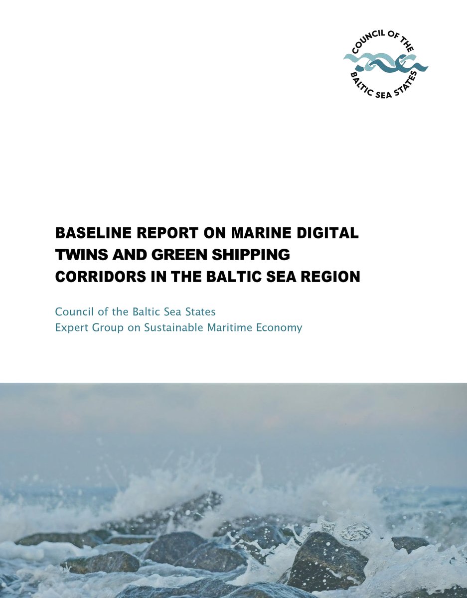 CBSSsecretariat's tweet image. 🌊 The Estonian #CBSSPresidency has released a new Baseline Report on Marine Digital Twins and Green Shipping Corridors in the #BalticSeaRegion!
The report explores key trends and initiatives driving maritime digitalisation and decarbonisation across the BSR. From coordinated…