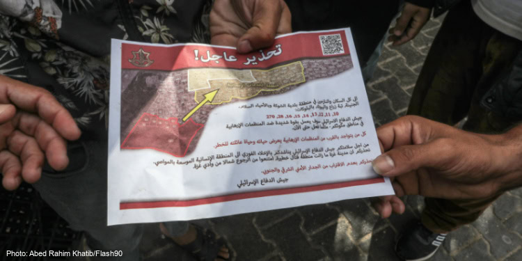 Following its customary practice of taking all measures possible to avoid civilian casualties, the IDF has issued an “urgent” call in Arabic to citizens of northern Gaza. 

Read more at: ifcj.org/news/stand-for…