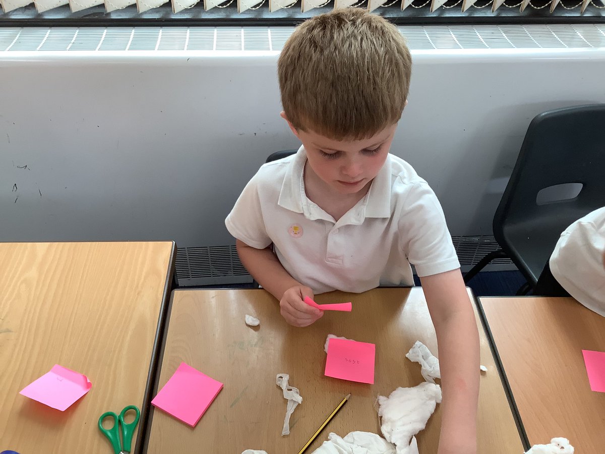 Today, Year One labelled materials with their properties as part of our science topic on Materials and Magnets. <a href="/PKCKST/">Primary Knowledge Curriculum</a>