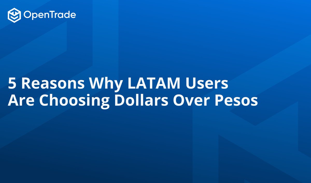 5 Reasons Why LATAM Users Are Choosing Dollars Over Pesos

In a region where inflation can erode savings overnight, the U.S. dollar offers a lifeline of stability.   Here's why many Latin Americans are turning to dollars over their local currencies👇🧵