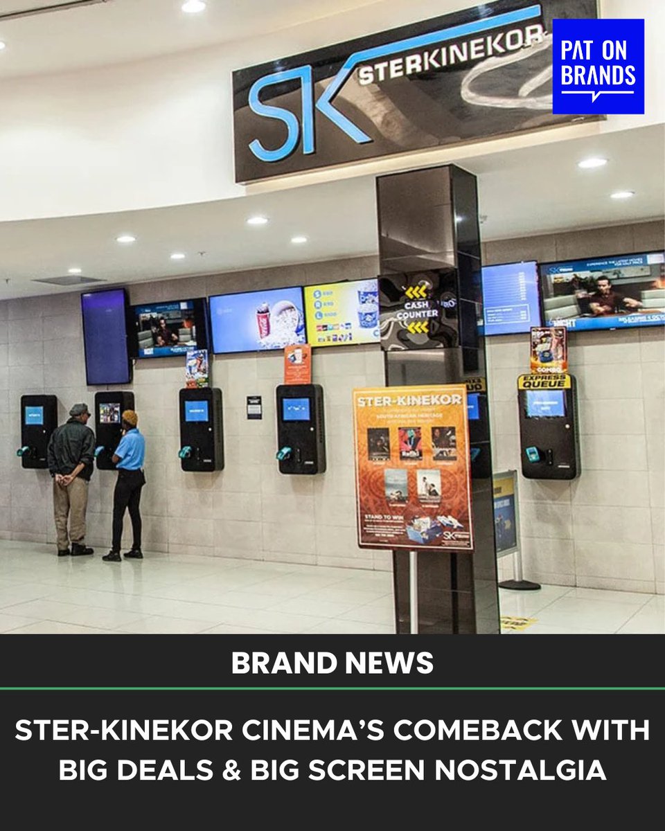 Sterkinekor is making a comeback! With R50 throwback movies, IMAX blockbusters &amp; weekday deals, cinema’s magic is being revived. Admissions are up 20%—and nostalgia is leading the way. 

#Sterkinekor