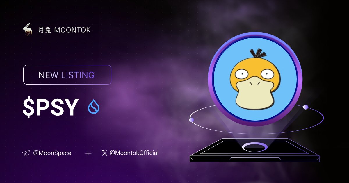MoontokListing's tweet image. ⚡ 月兔雷霆 - Moontok Xpress

Psyduck into the PokeVerse ( $PSY )
moontok.io/coins/psyduck-…

0x1b45b61cb5641194d930a7393fad3b2fe1865babc14d95e06f28f5ea74106001::psy::PSY

LIQ: $54,928 | MC: $372,583

#altcoin #memecoins @PsyduckSui @moontokofficial