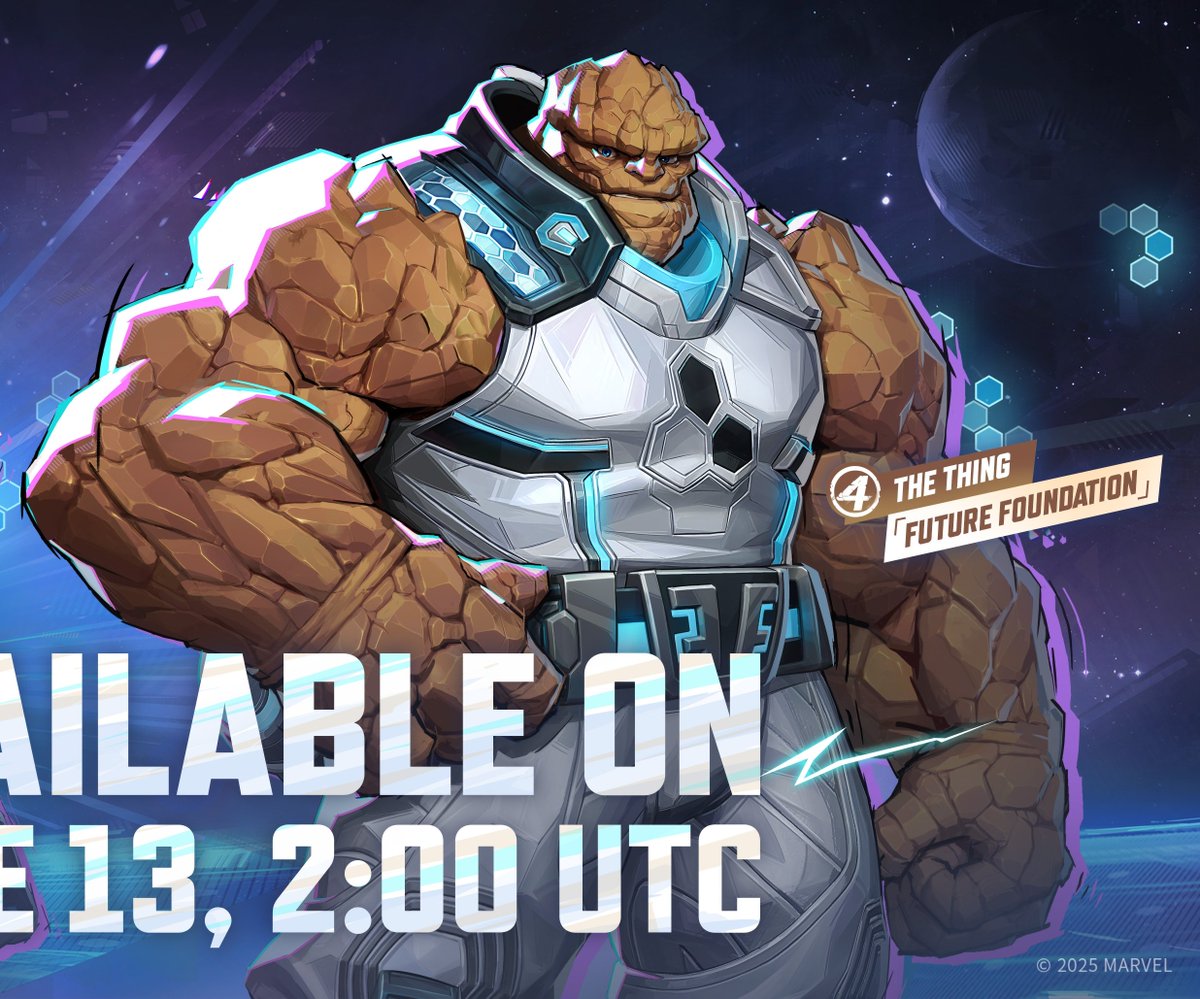 RivalsLeaks's tweet image. The Thing Future Foundation releases June 13
#MarvelRivals
