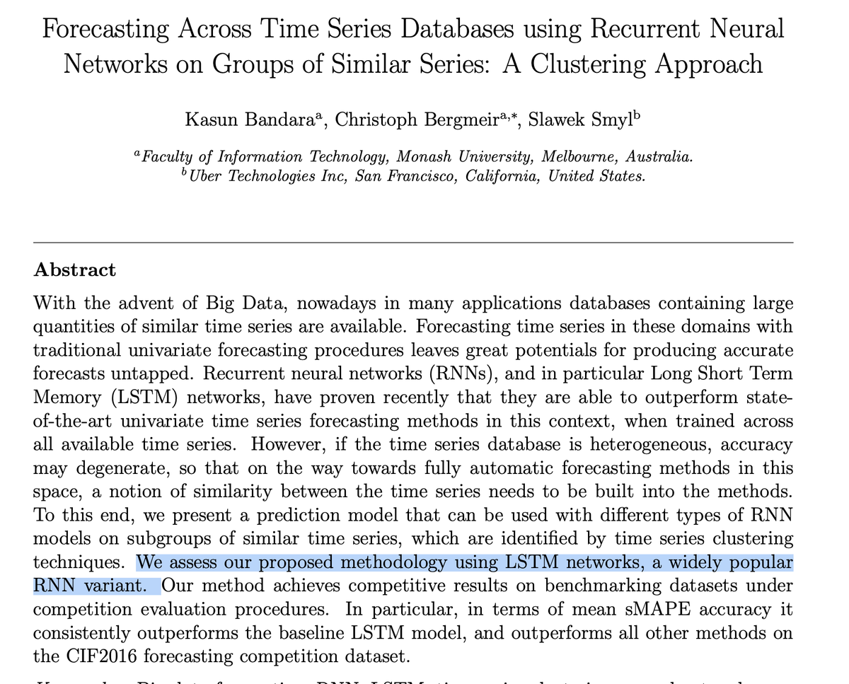 predict_addict's tweet photo. 🧠 Clustering in Time Series Forecasting: A Cautionary Tale

A student in my course recently asked a deceptively simple but very important question:

"What is the actual evidence for and against clustering in time series forecasting?" https://t.co/NU9onuJBeb