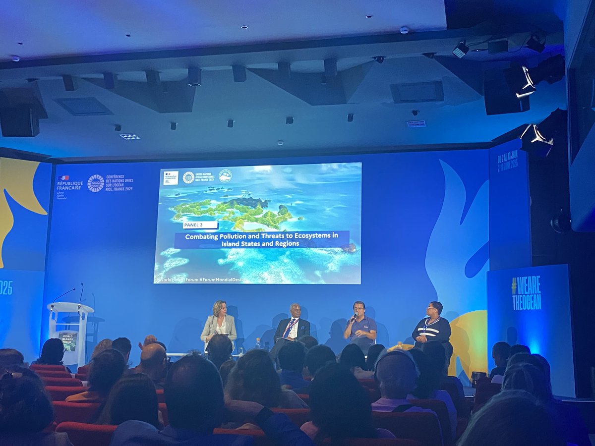 Propos très instructifs de <a href="/DitGustave/">GUSTAVE DIT DUFLO Sylvie</a> : quand l’invasion des algues sargasses est le déclencheur d’une coopération internationale accrue entre les îles / pays de la région Antilles / Caraïbe. #UNOC3