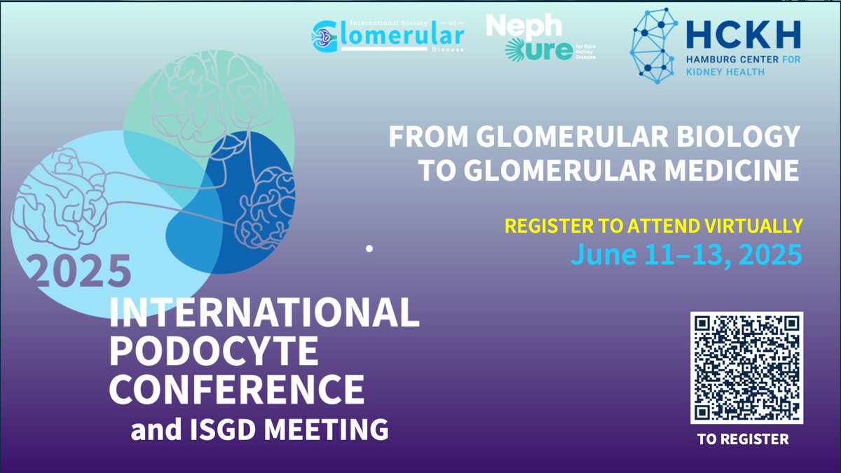 International Society of Glomerular Disease (@isgdtweets) on Twitter photo As the glomerular science world converges on Hamburg for the <a href="/PodocyteIPC/">International Podocyte Conference</a> conference, it's not too late to join us online! events.zoom.us/ev/Aj85XGWYXFj… As the glomerular science world converges on Hamburg for the <a href="/PodocyteIPC/">International Podocyte Conference</a> conference, it's not too late to join us online! events.zoom.us/ev/Aj85XGWYXFj…